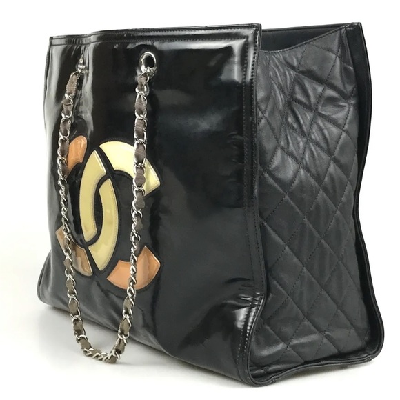 CHANEL Handbag tote matelasse Patent Enamel - Picture 4 of 12